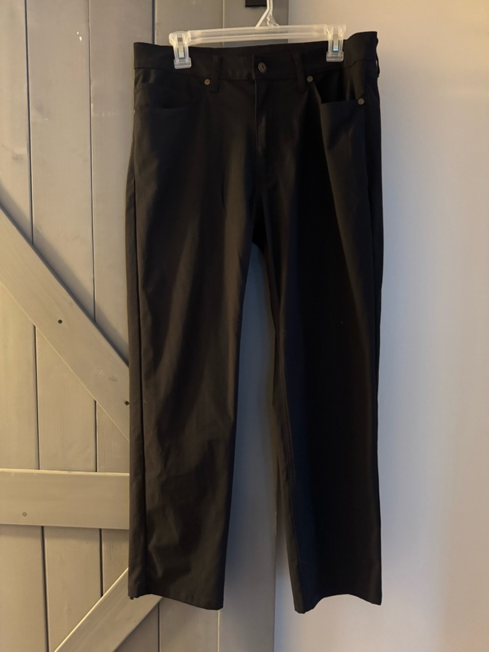Levi Strauss Straight-Leg Black Pants